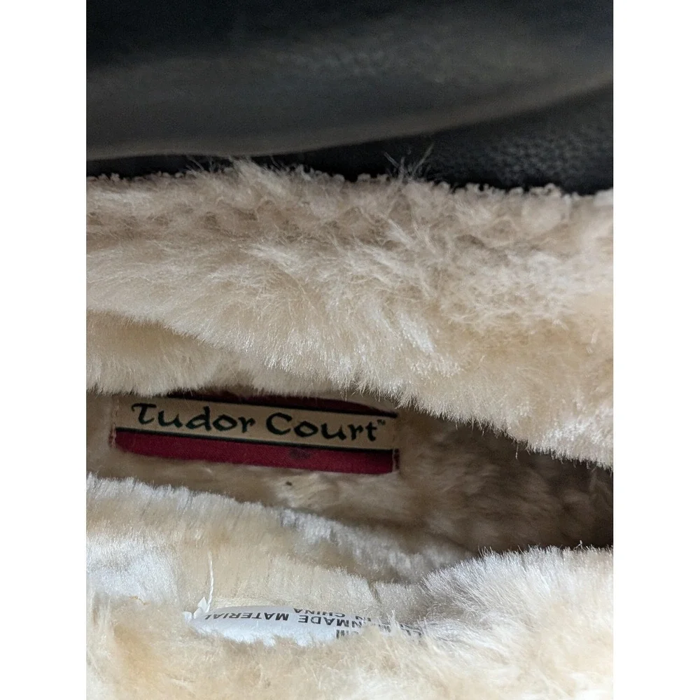 Tudor Court Snow Boots Womens Size 6‎ Black Faux Fur Lined Ankle Winter Shoes